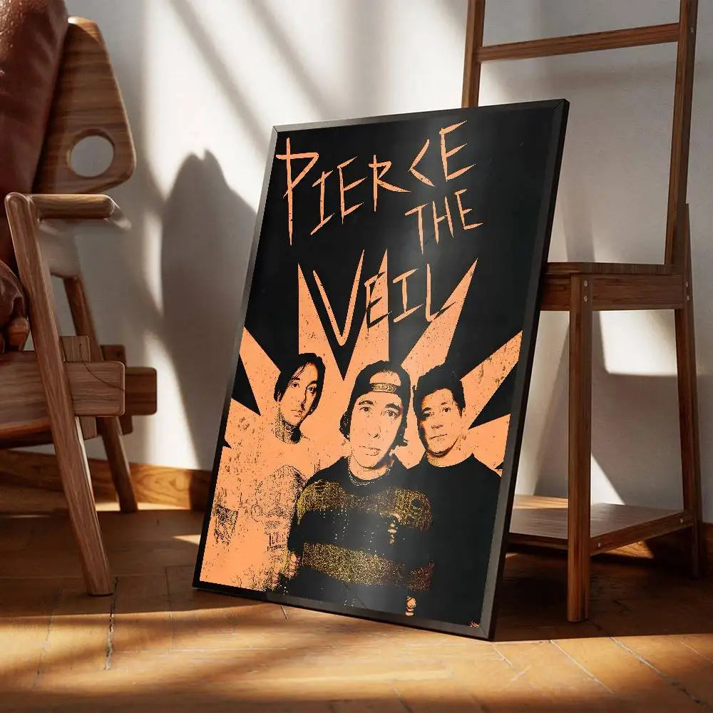 Poster met illustratie van koffie of wijn