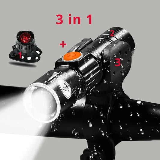 LED fietslamp met universele montageclip