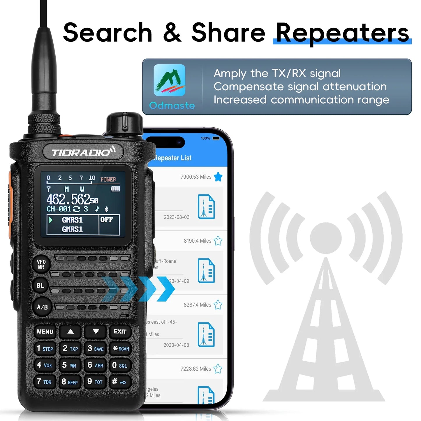 Action walkie talkie met instructieboekje