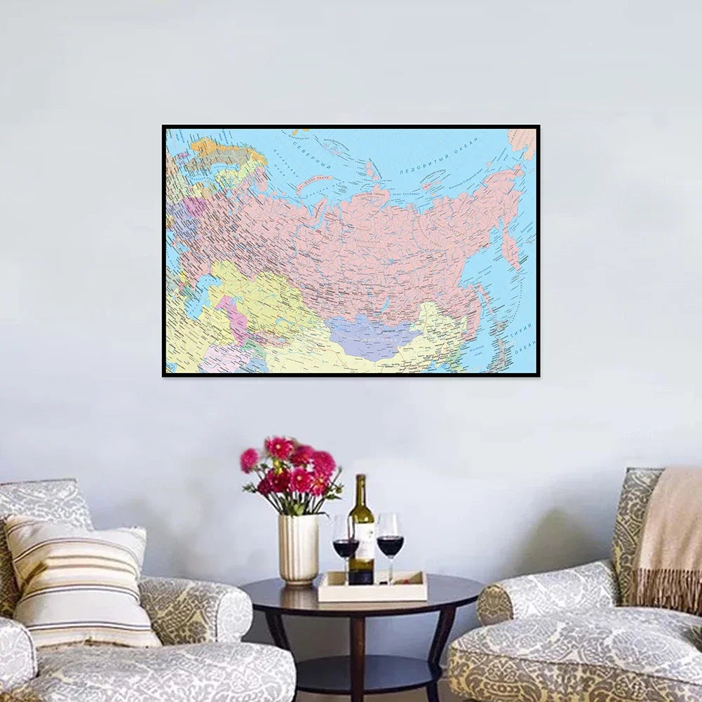 Wereldkaart als prikbord – Praktisch en decoratief