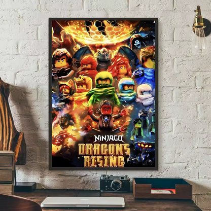 Wandposter met geometrische vormen
