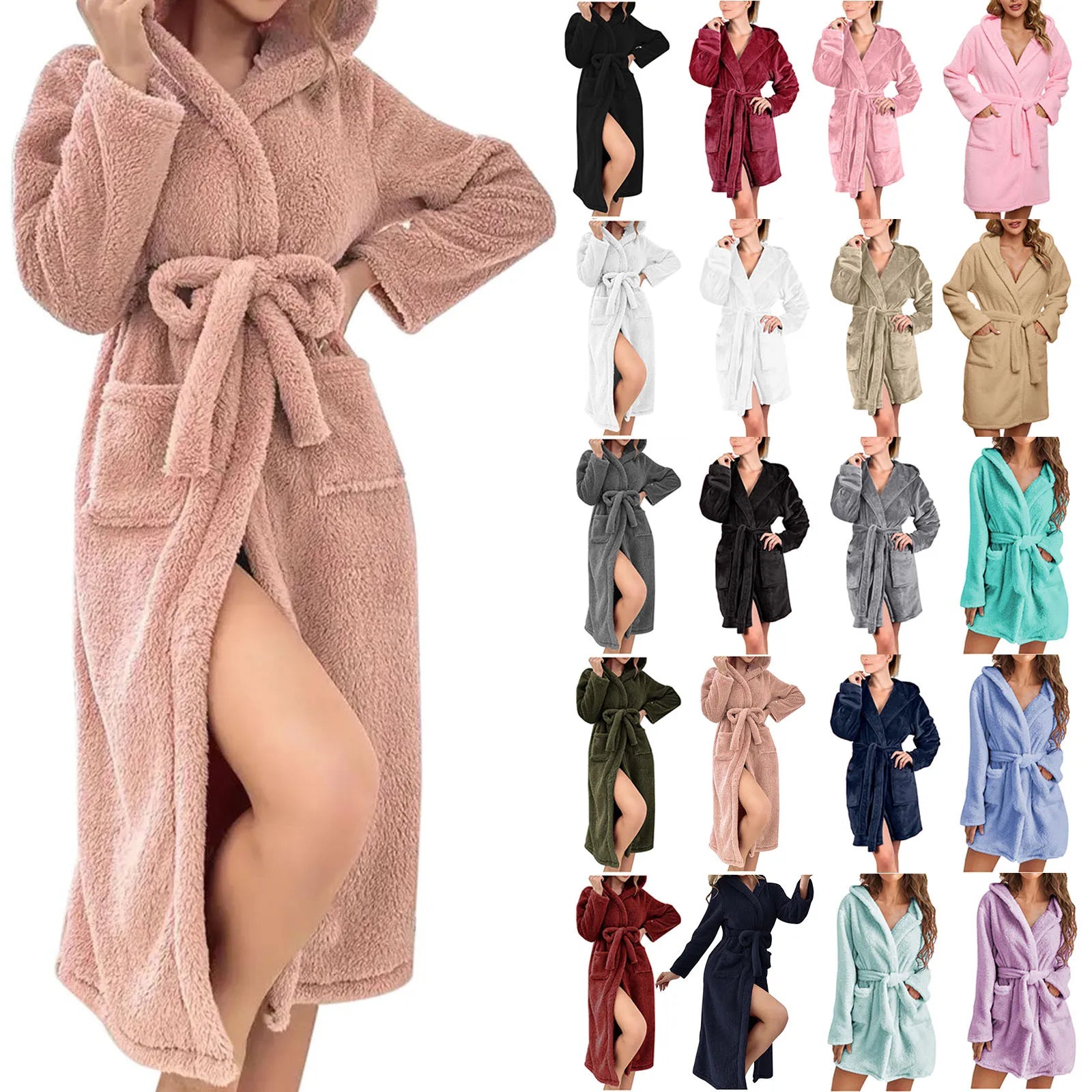 C&A ochtendjas dames fleece zacht – Ideaal voor herfst en winter