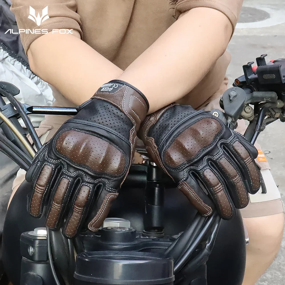 Fijn afgewerkte leren heren handschoenen