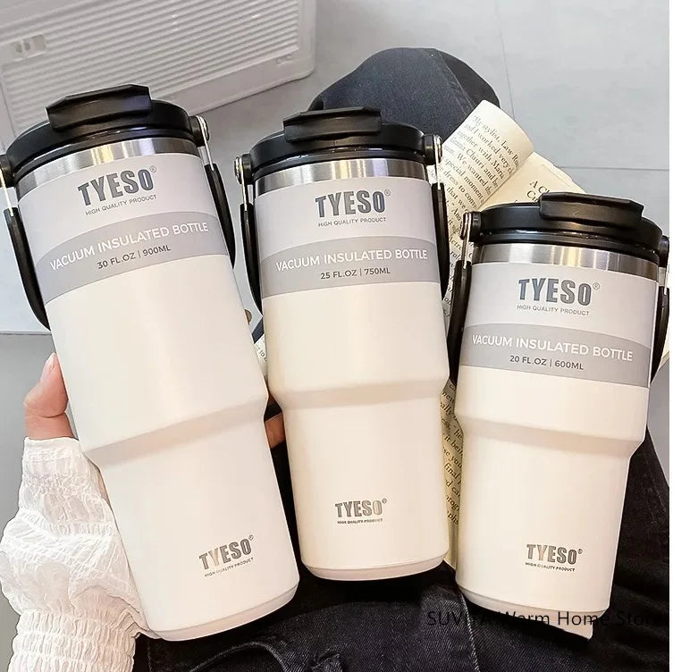 Thermosfles met siliconen grip – Comfortabel in de hand