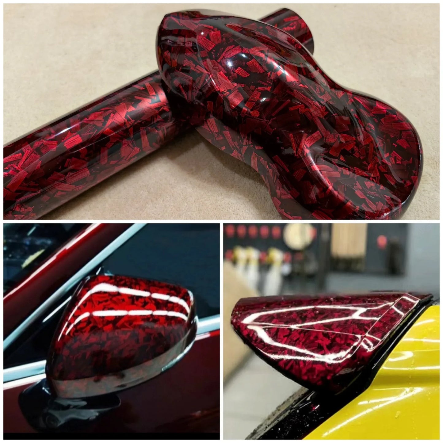 Auto stickers - Rood Carbon Design voor een Unieke Look