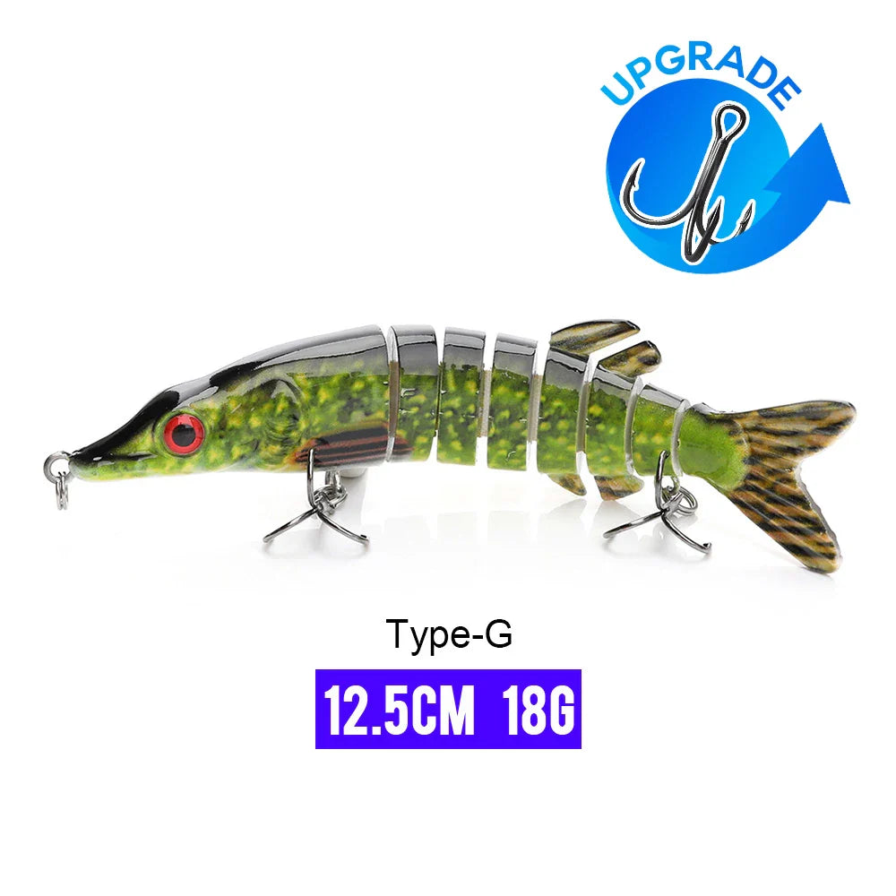 Swimbaits met realistische zwemslag