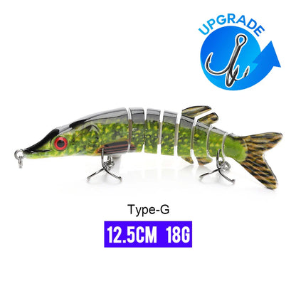 Swimbaits met realistische zwemslag