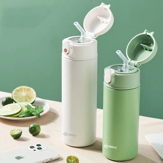 Thermosfles met brede schenkopening – Handig en morsvrij