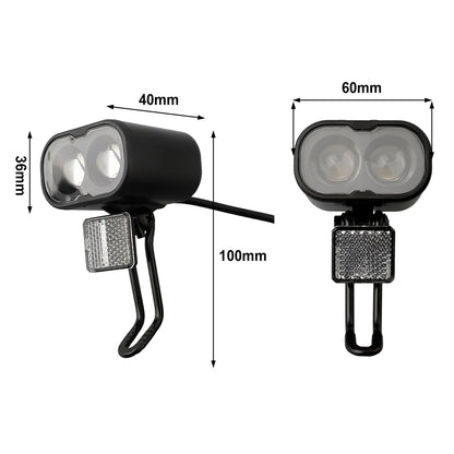 Waterbestendige fietslampjes met USB-kabel