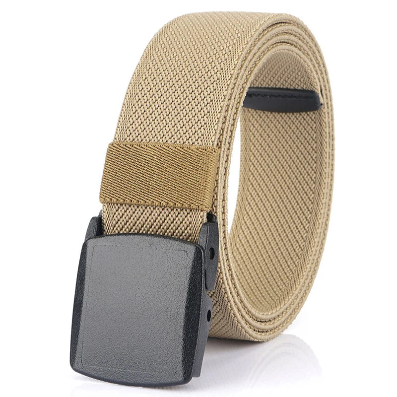 Moderne riem heren met matte metalen gesp