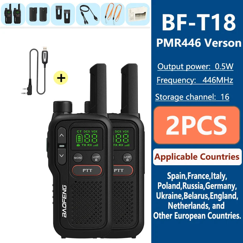 Alecto walkie talkie met groot bereik