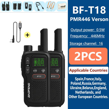Alecto walkie talkie met groot bereik