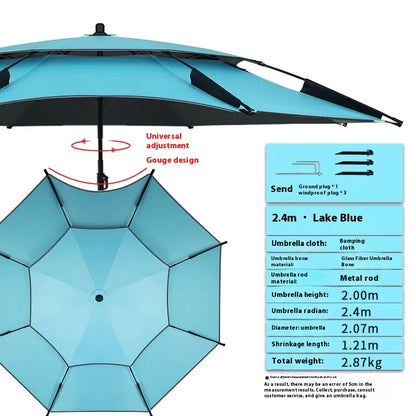 IKEA parasol met eenvoudig opbergsysteem