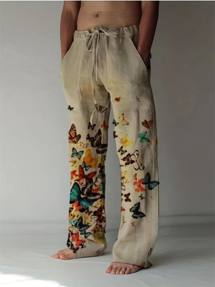 Linnen broek heren in ton-sur-ton look – Minimalistisch chic