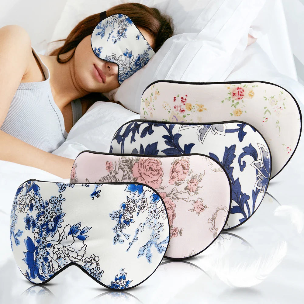 Luxe slaapmasker met zijde-afwerking