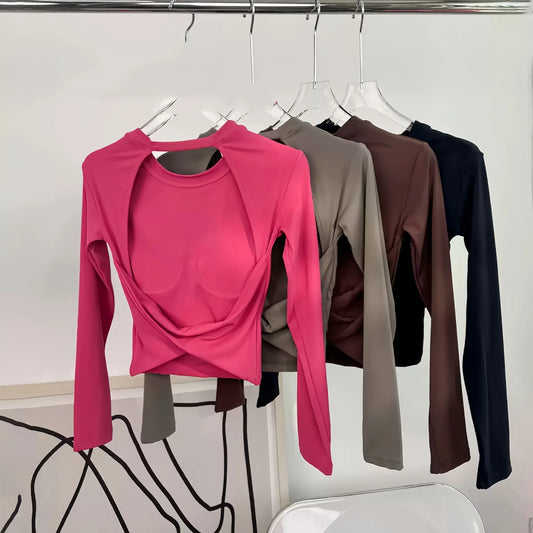 Hippe yoga kleding set met crop top
