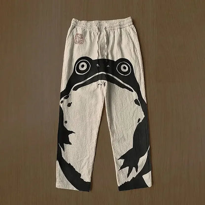 Linnen broek man in natuurlijke kleur – Voor een rustige look