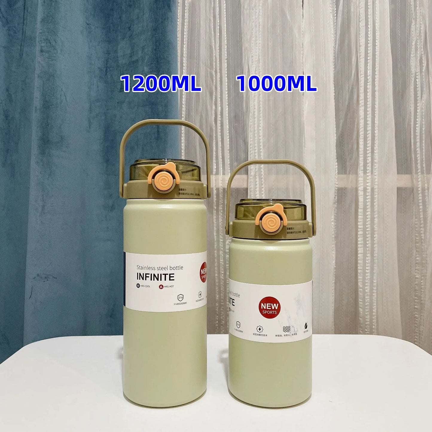 Thermosfles met brede opening – Makkelijk schoon te maken