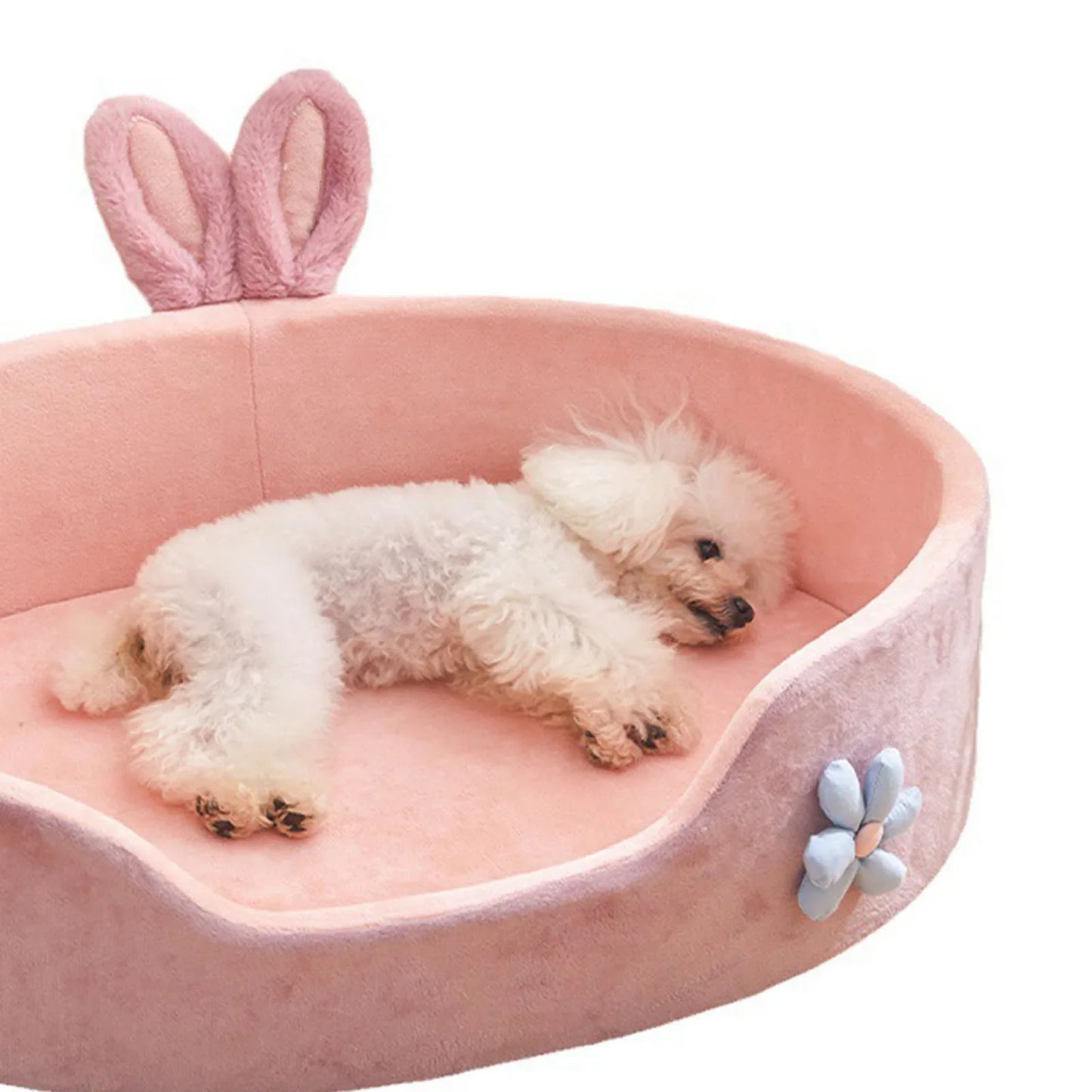 Hondenmand groot - Pluche roze oase voor comfortabel slapen