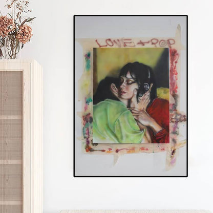 Poster met lijnen en vlakken in modern design