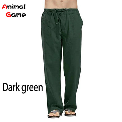 Linnen broek heren voor relaxte outfits – Licht en losjes