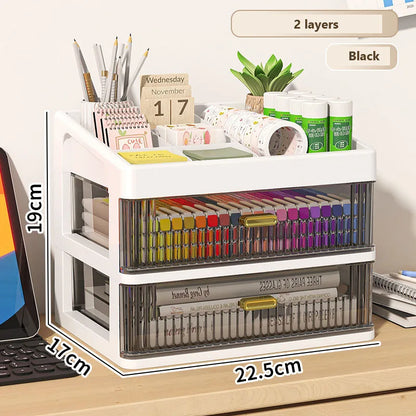 Desk organizer in zwart metaal – Tijdloos design