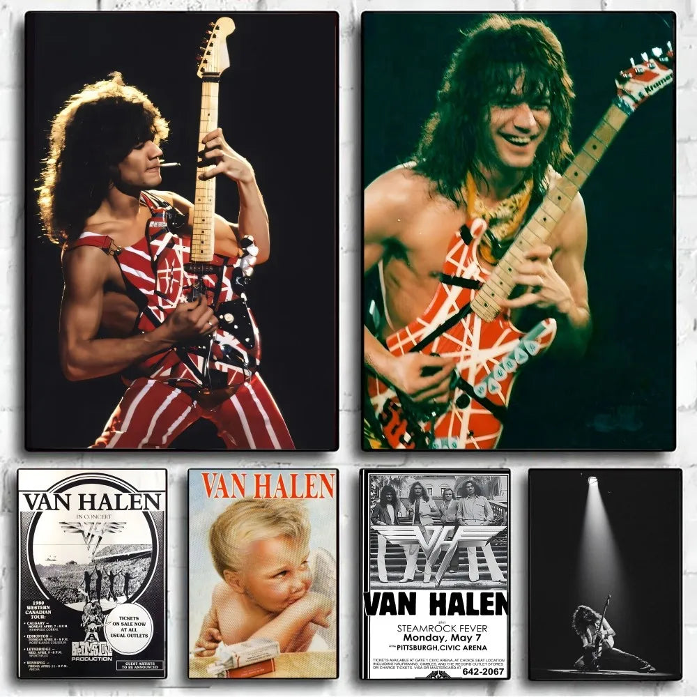 Posters - Iconische Van Halen Beelden voor Muziekliefhebbers – moloo.nl