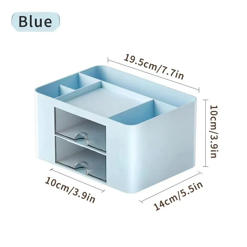 Luxe desk organizer in leerlook