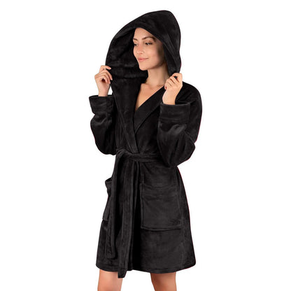 C&A ochtendjas dames fleece zacht – Ideaal voor herfst en winter