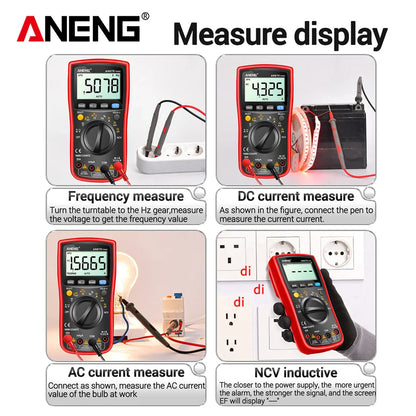 Multimeter met compacte afmetingen
