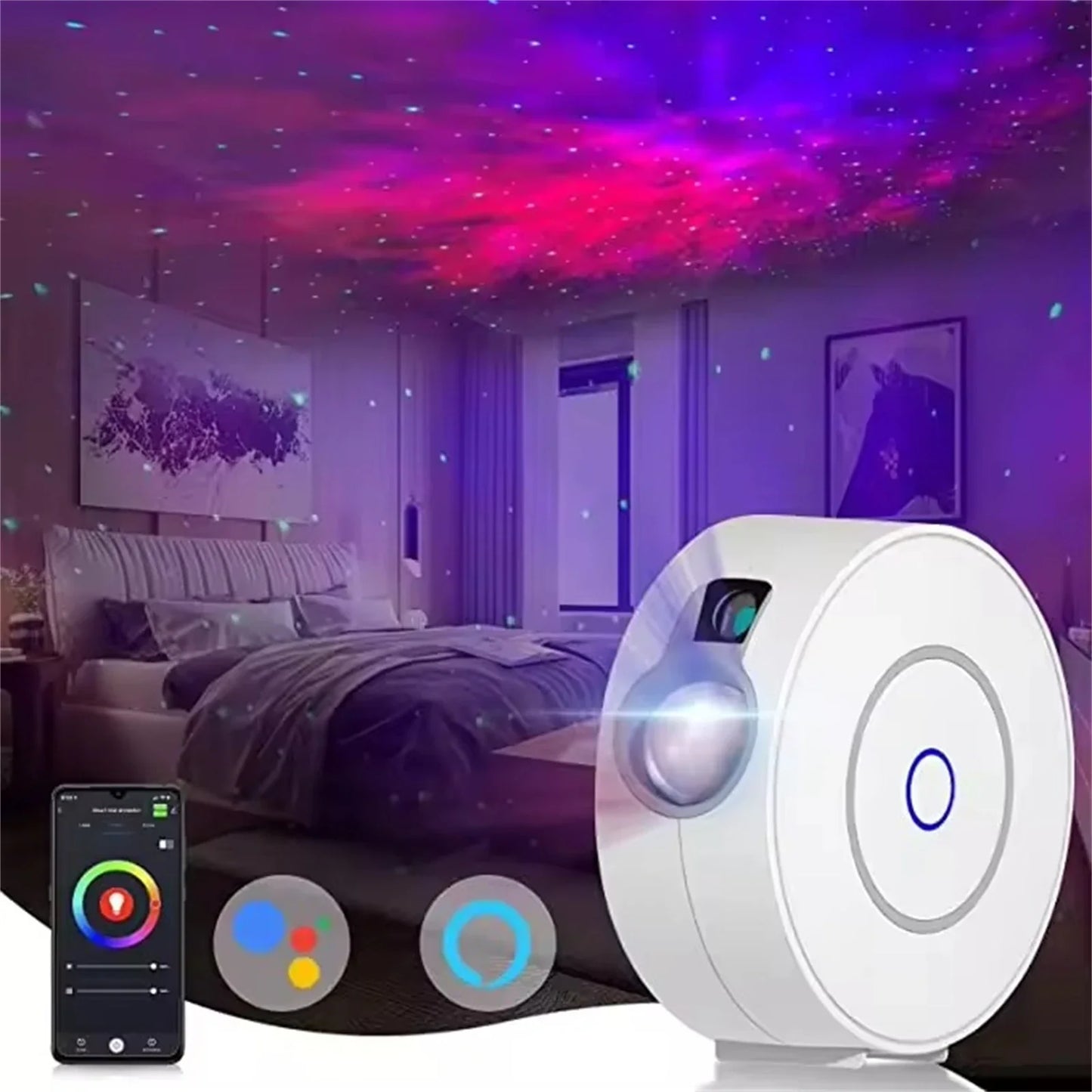 360 graden draaibare sterrenhemel projector
