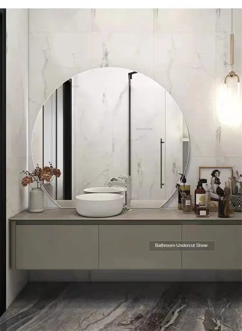 Moderne ronde spiegel met verlichting – Strak en elegant