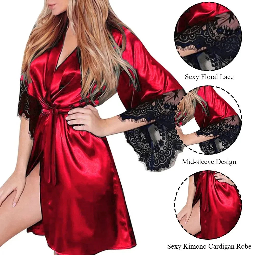 Ochtendjas dames met subtiel patroon – Rustig en elegant