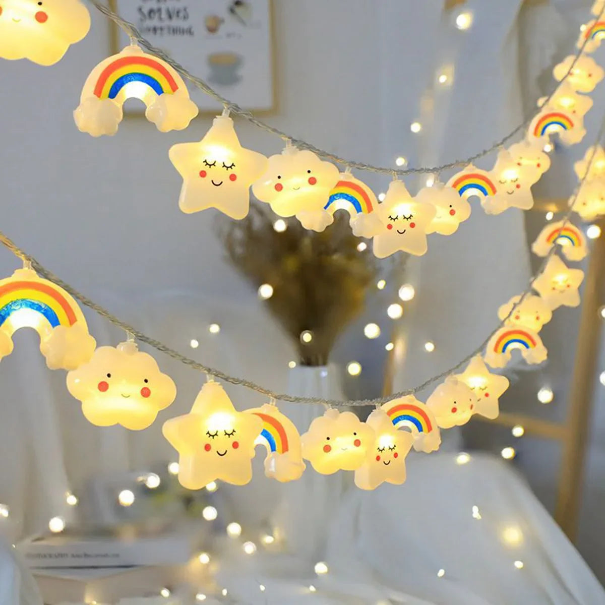 Binnen lichtslinger met decoratieve vorm – Subtiele blikvanger