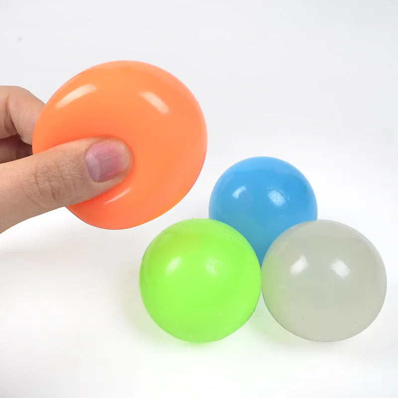 Action stressbal met grappig gezichtje