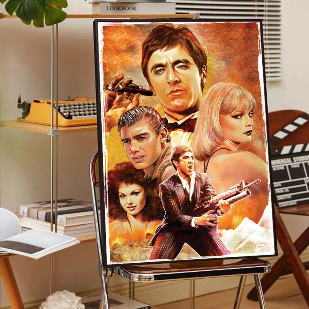 Vintage wereldkaart poster