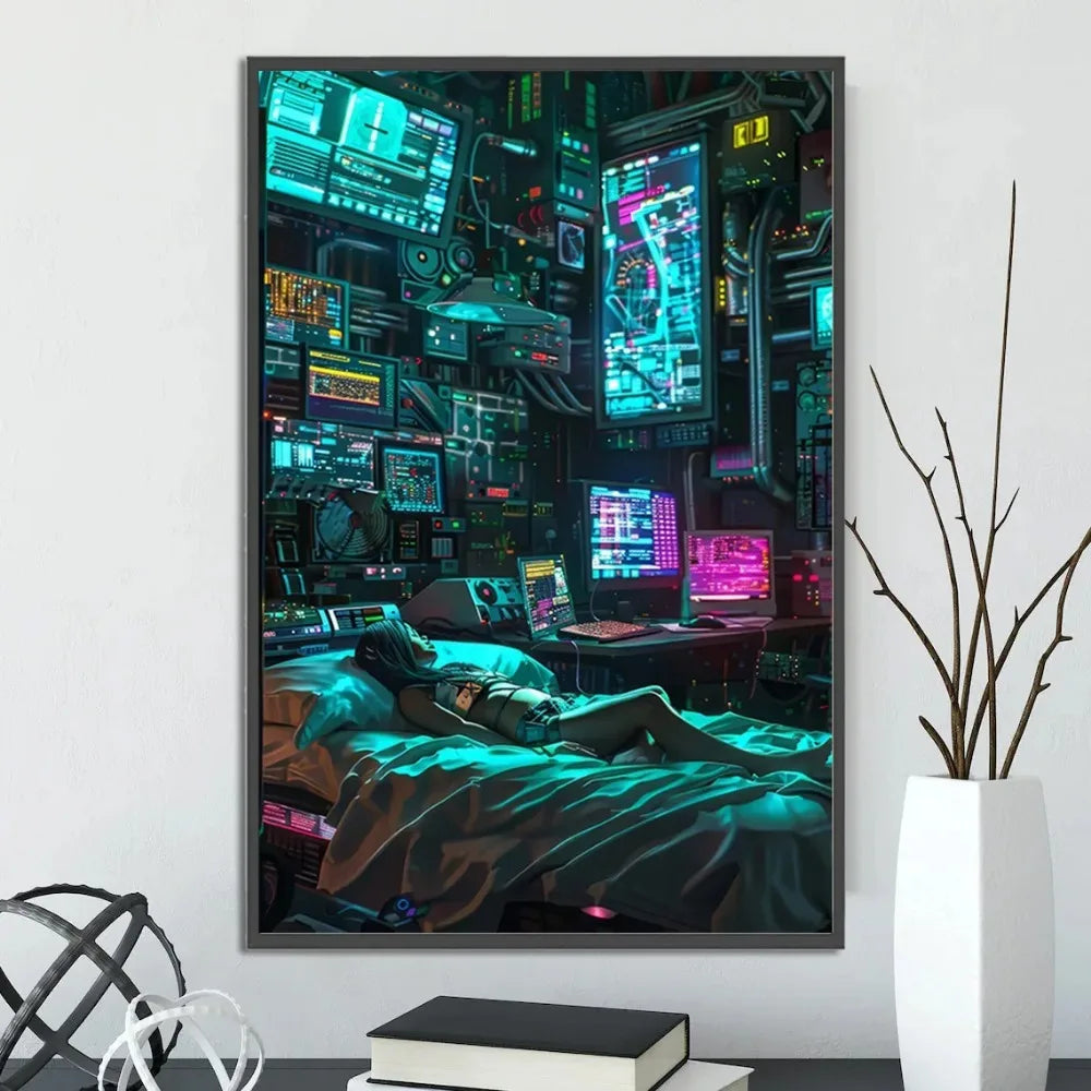 Poster van een cactus of andere plant