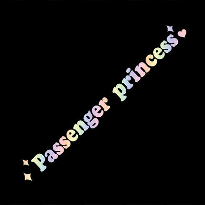 Auto stickers - Passenger Princess achterruit decoratie voor persoonlijke flair