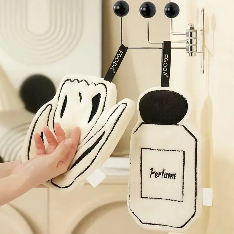 Washandje met lusje voor ophangen – Praktisch detail