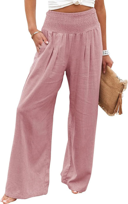 Linnen broek dames met koordsluiting – Comfortabele elegantie