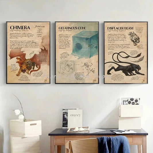 Abstracte poster in neutrale kleuren
