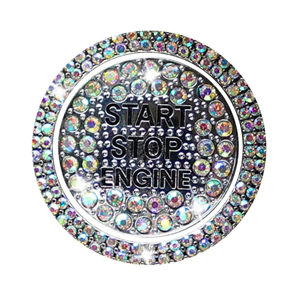 Auto stickers - Sparkling startknop stickers voor unieke uitstraling