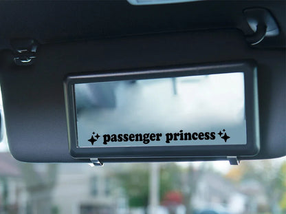 Auto stickers - Passenger Princess design voor persoonlijke uitstraling
