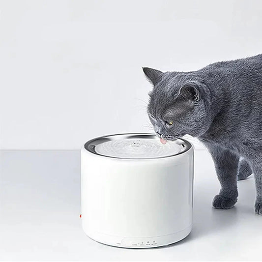 Design katten waterfontein met verlicht reservoir – Modern & helder