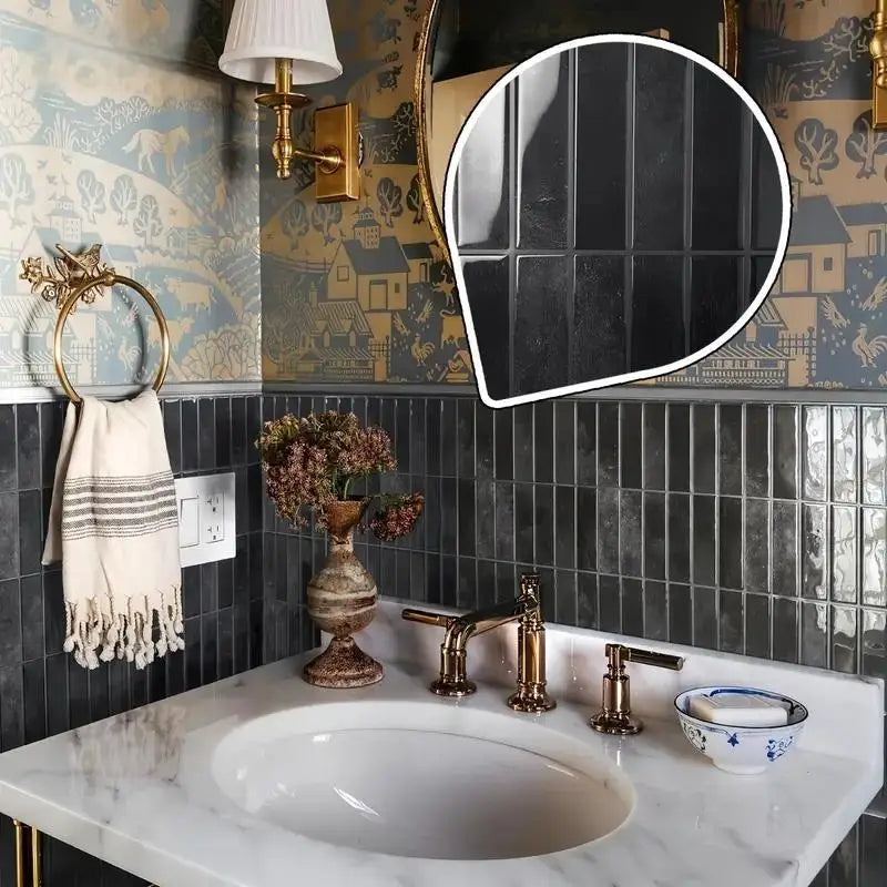 Badkamer mozaiek tegels met structuur – Antislip en chic