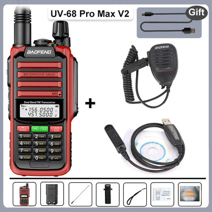 Walkie talkie met riemclip en volumeknop