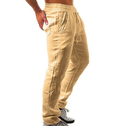 Linnen broek man in navy – Diepe kleur en stijl