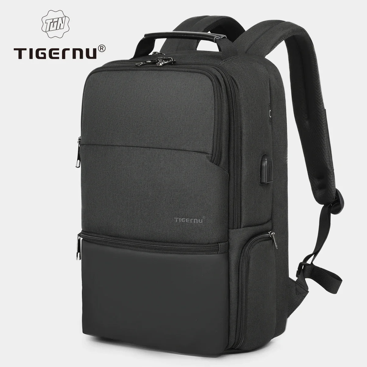 Rugzak als handbagage met ritssluiting rondom