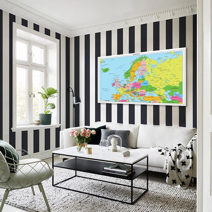 Grote wereldkaart wanddecoratie – Statement piece voor je ruimte