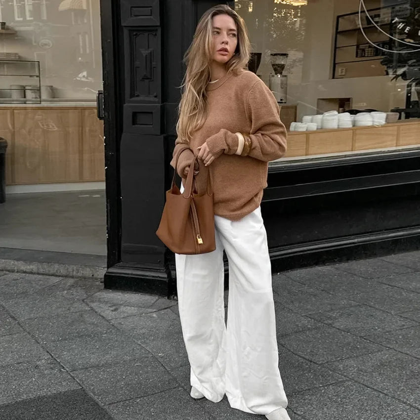 Zara linnen broeken dames met brede pijpen – Voor een flowy look